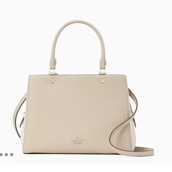Kate Spade Leila Medium Triple Compartment Satchel  , Light Sand Multi